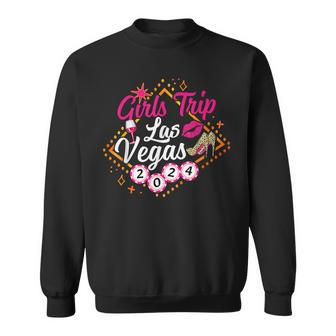 Girls Trip Vegas 2024 Girls Weekend Friends Matching Sweatshirt | Mazezy
