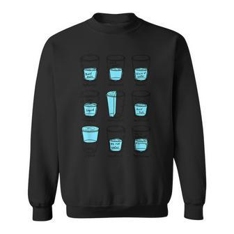 Glass Half Empty Meme Psychologist Edition Sweatshirt - Monsterry UK