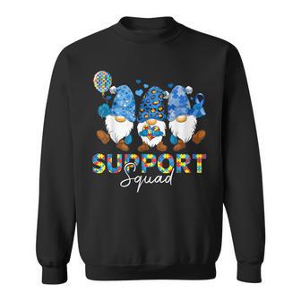 Gnomes Autism Awareness Support Squad Blue Ribbon Sweatshirt - Monsterry AU