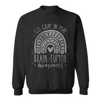 Go Gray In May Brain Tumor Awareness Grunge Sweatshirt | Mazezy DE