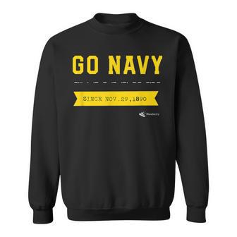 Go Navy Beat Army Morse Code Sweatshirt - Monsterry