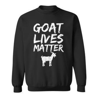 Goat Lives Matter Cool Goat Lover Sweatshirt | Mazezy