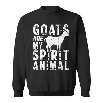Goat Are My Spirit Animal Lover Sweatshirt | Mazezy