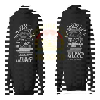 Godfather Level Unlocked Video Gamer Father's Day Sweatshirt - Thegiftio UK