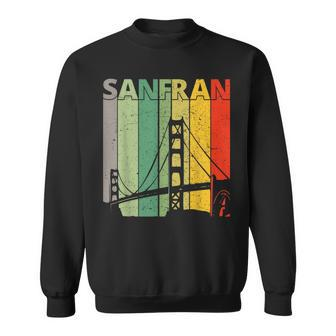 Golden Gate Bridge Vintage San Francisco Golden Gate Sweatshirt - Monsterry
