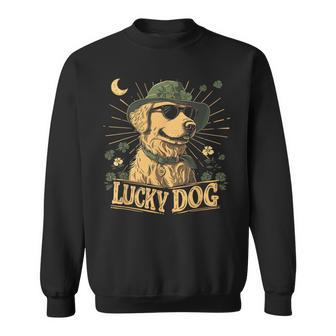 Golden Retriever Dog St Patrick's Day Saint Paddy's Irish Sweatshirt - Thegiftio