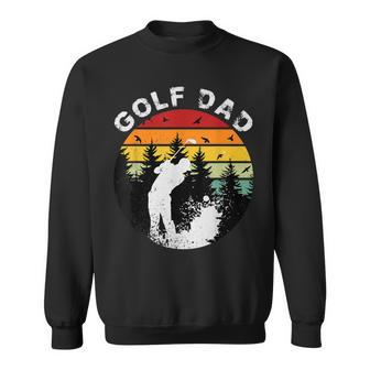 Golf Dad Sunset Vintage Golfing Father's Day Golfer Sweatshirt - Thegiftio UK