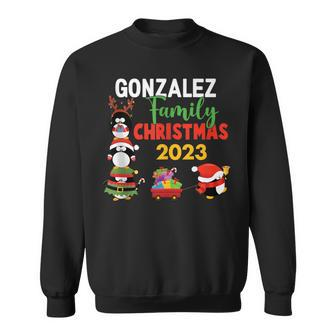 Gonzalez Family Name Gonzalez Family Christmas Sweatshirt - Seseable