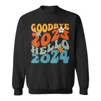 Goodbye 2023 Hello 2024 Happy New Year Sweatshirt | Mazezy