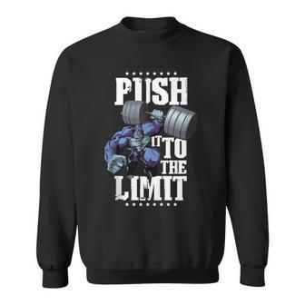 Gorilla Push Limit Workout Beast Weights Fitness Gym Sweatshirt - Monsterry DE