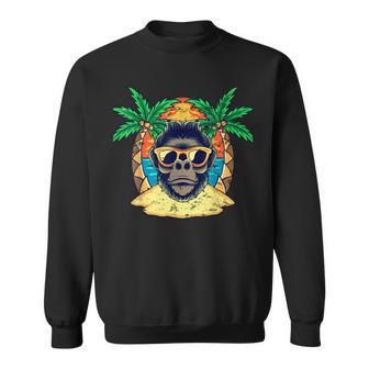 Gorilla With Sunglasses Sweatshirt - Monsterry