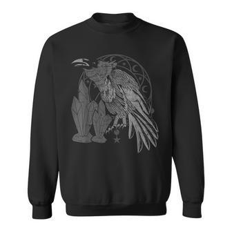 Gothic Raven Black Animal Spooky Bird Crystals Crow Sweatshirt - Thegiftio UK