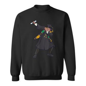 Graduation Class Of 2024 Dabbing Man Black Graduate Dance Sweatshirt - Monsterry UK