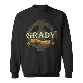 Grady Irish Surname Grady Irish Family Name Celtic Cross Sweatshirt | Seseable UK