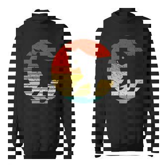 Gráficosintage Estilo Ochenta Retro Divertido Gato Envejecido Manga Larga Camisa de entrenamiento - Regaloses