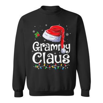Grammy Claus Xmas Santa Matching Family Christmas Pajamas Sweatshirt - Seseable
