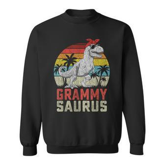 Grammysaurus T Rex Dinosaur Grammy Saurus Mother's Family Sweatshirt - Monsterry AU