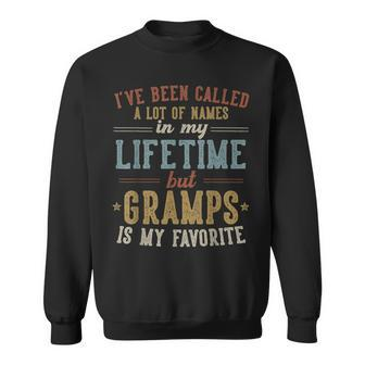 Gramps Is My Favorite Name Father's Day Gramps Sweatshirt - Monsterry