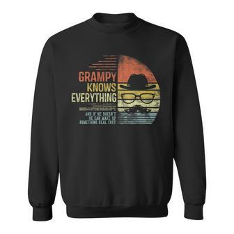 Grampy Knows Everything Grampy Gag Birthday Sweatshirt - Monsterry AU
