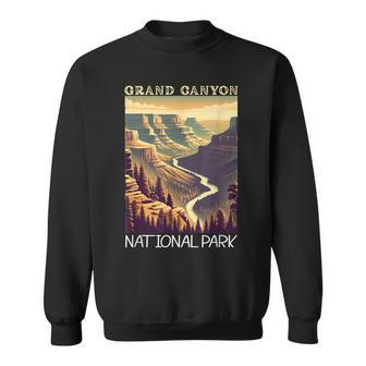 Grand Canyon National Park Vintage Hiking Camping Vacation Sweatshirt - Seseable