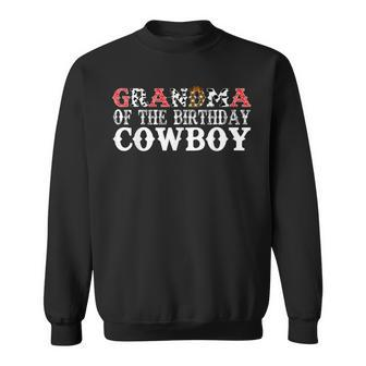 Grandma 1St Birthday Cowboy Western Rodeo Party Matching Sweatshirt - Seseable