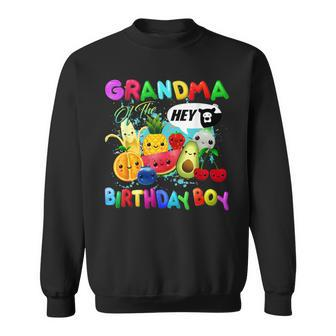 Grandma Of The Birthday Boy Family Fruit Birthday Party Sweatshirt - Seseable