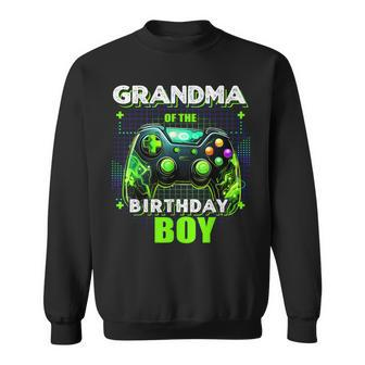 Grandma Of The Birthday Boy Matching Family Video Game Party Sweatshirt - Seseable