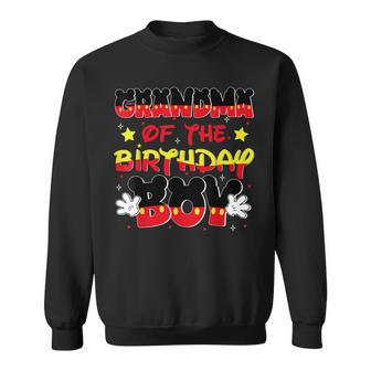Grandma Of The Birthday Boy Mouse Family Matching Sweatshirt - Monsterry UK