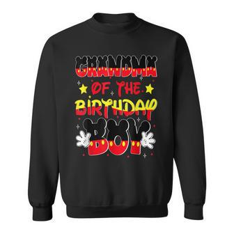 Grandma Of The Birthday Boy Mouse Family Matching Sweatshirt | Mazezy AU
