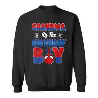 Grandma Of The Birthday Boy Spider Family Matching Sweatshirt | Mazezy CA
