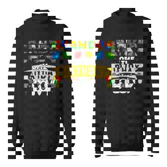 Grandpa Of The Birthday Boy Building Blocks Master Builder Sweatshirt - Thegiftio