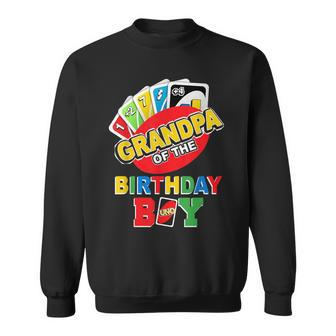 Grandpa Of The Birthday Boy Uno Daddy Papa 1St Bday Sweatshirt - Thegiftio UK