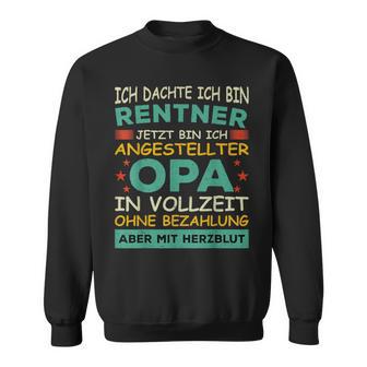 Grandpa Pensioner Grandad Full Time Aid Grandpa Sweatshirt - Geschenkecke