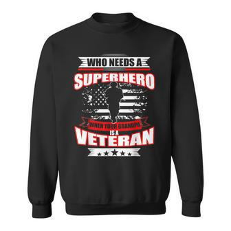 My Grandpa Is Veteran Vintage Happy Veteran's Day Sweatshirt - Monsterry DE