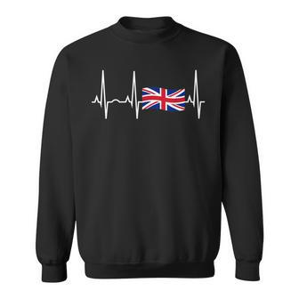 Great Britain -Union Jack Heartbeat Sweatshirt - Monsterry DE