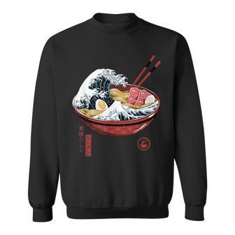 Great Ramen Wave White Sweatshirt - Monsterry CA