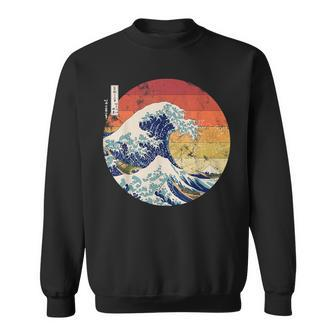 The Great Wave Kanagawa Hokusai Japanese Retro Men's Women's Sweatshirt - Thegiftio UK