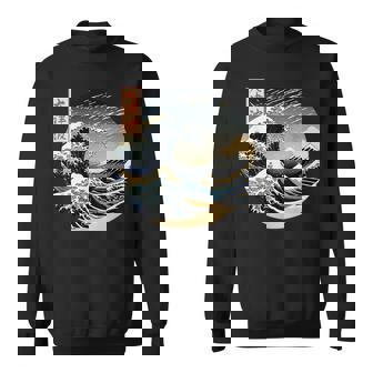The Great Wave Kanagawa Japanese Streetwear Sweatshirt - Thegiftio