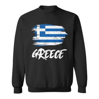 Greece Flag Greek Hellenic Republic Souvenir Sweatshirt - Monsterry