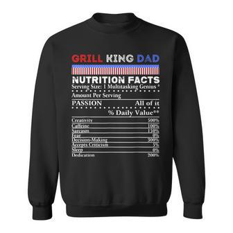 Grill King Dad Bbq Soul Food Family Reunion Cookout Fun Sweatshirt - Monsterry CA