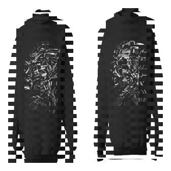 Grim Reaper Skull Death Scythe Dead Gothic Horror Sweatshirt - Thegiftio