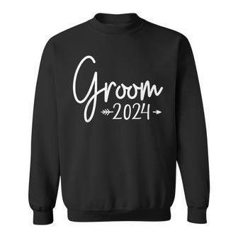 Groom Est 2024 Married Wedding Engagement Getting Ready Sweatshirt | Seseable CA