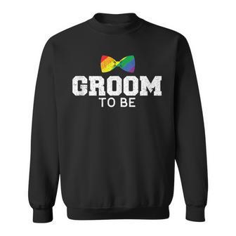 Groom Lgbt Gay Wedding Bachelor Sweatshirt - Monsterry