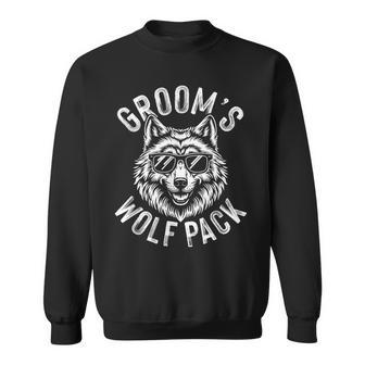 Groom's Wolf Pack Groomsmen Party Team Groom Sweatshirt - Seseable