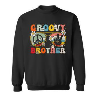 Groovy Brother Retro Matching Family Colorful 60S 70S Bro Sweatshirt - Thegiftio UK