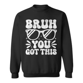 Groovy Bruh You Got This Testing Day Rock The Test Boys Mens Sweatshirt | Mazezy