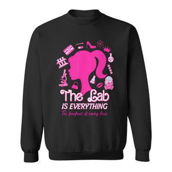 Groovy The Lab Is Everything The Forefront Of Saving Lives Sweatshirt - Seseable