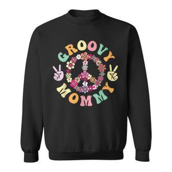 Groovy Mommy Retro Dad Matching Family 1St Birthday Party Sweatshirt | Mazezy UK