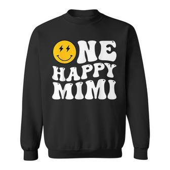 Groovy One Happy Dude Mimi 1St Birthday Family Matching Sweatshirt - Seseable