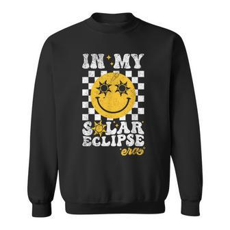 Groovy In My Solar Eclipse Era Retro Solar Eclipse 2024 Sweatshirt | Mazezy